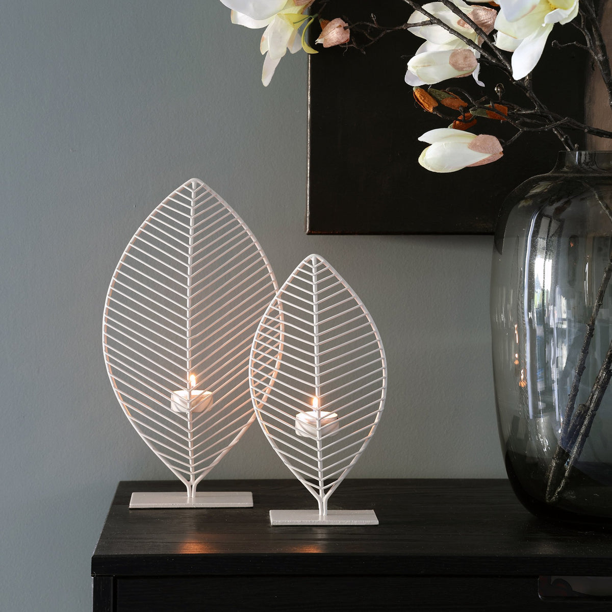 Waxinelichthouder - Minas ivory