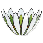Wandlamp Tiffany 30x15x18 cm Wit Groen Glas Tiffany Lampen