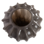 Vaas Ø 19x25 cm Grijs Glas