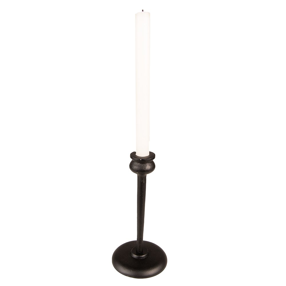 Kandelaar 21 cm Zwart aluminium Kaarsenstandaard