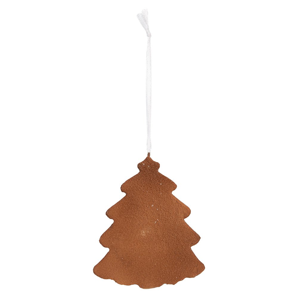 Kersthanger Kerstboom 9x1x10 cm Wit Kunststof
