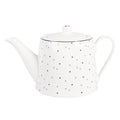 Theepot 1000 ml met Porselein Hartjes