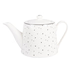 Theepot 1000 ml met Porselein Hartjes