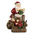 Kerstdecoratie Beeld Kerstman 17x13x18 cm Rood Kunststof