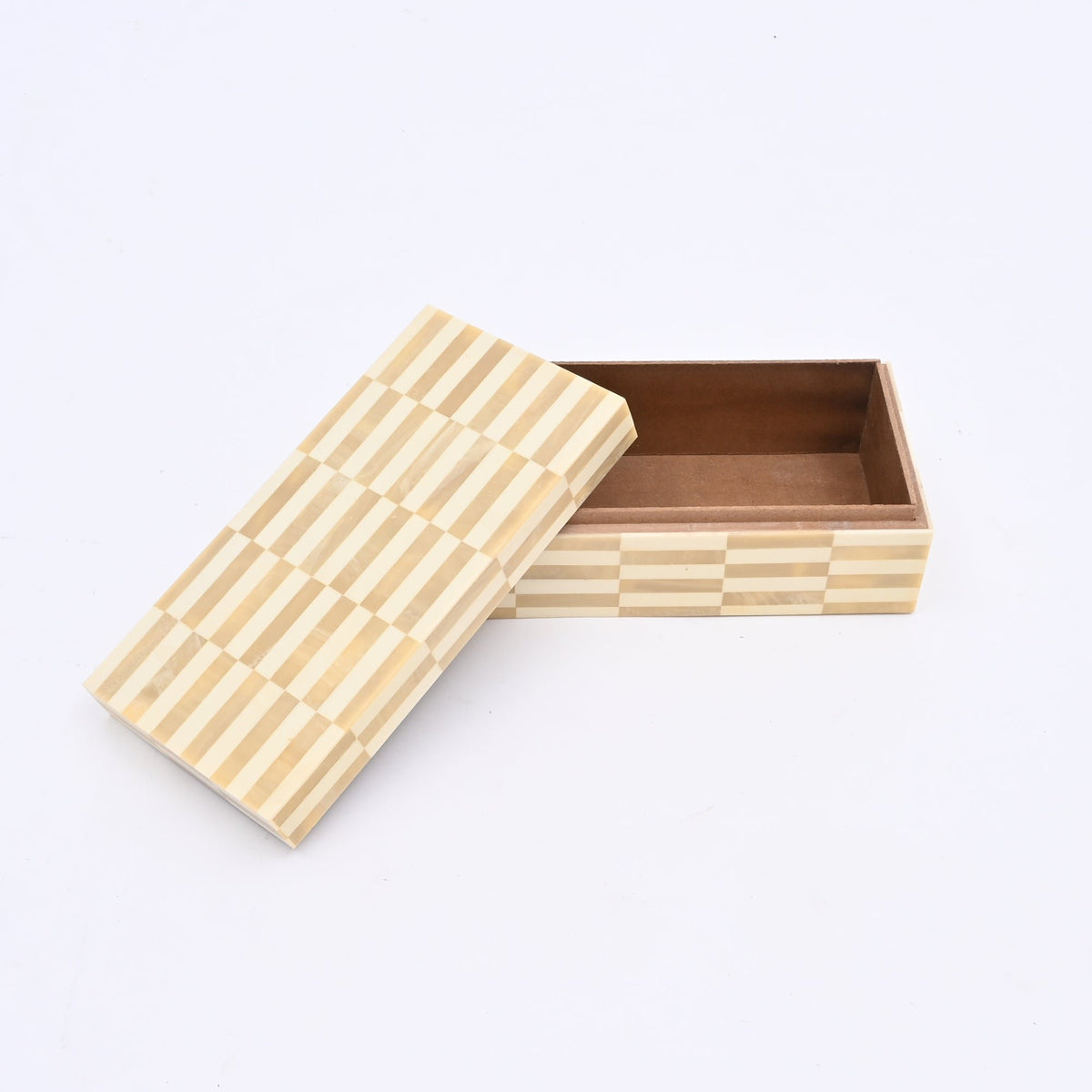 Alicia ivoorkleurige hars opbergdozen - Set van 3