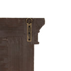 Spiegel 90x153 cm Grijs Beige Hout Wandspiegel