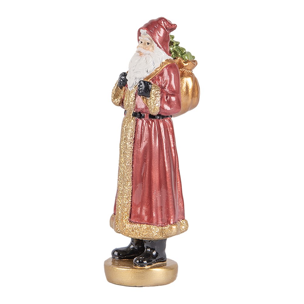Kerstdecoratie Beld Kerstman 6x5x15 cm Rood Kunststof