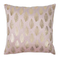 Cushion Velvet Soft Pink Print Leaf Goud 45 x 45 cm