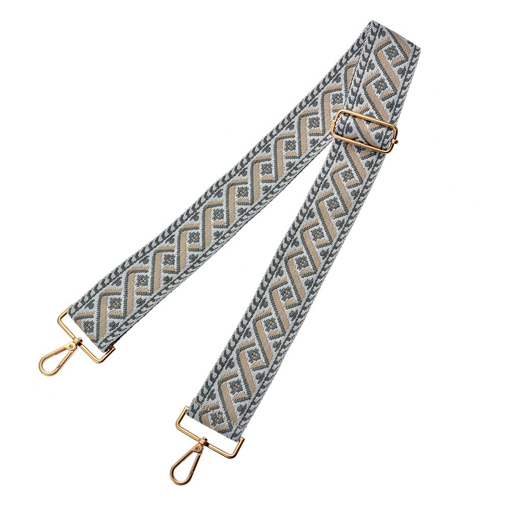 Tassenriem Wit Beige, Synthetisch 5x140 cm