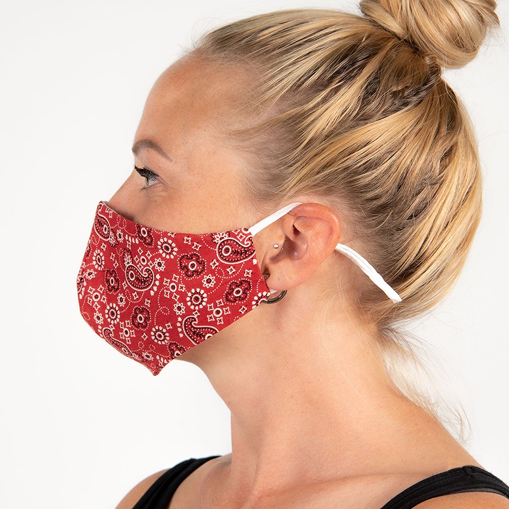 Mondkapje Wasbaar Rood Katoen Mondmasker