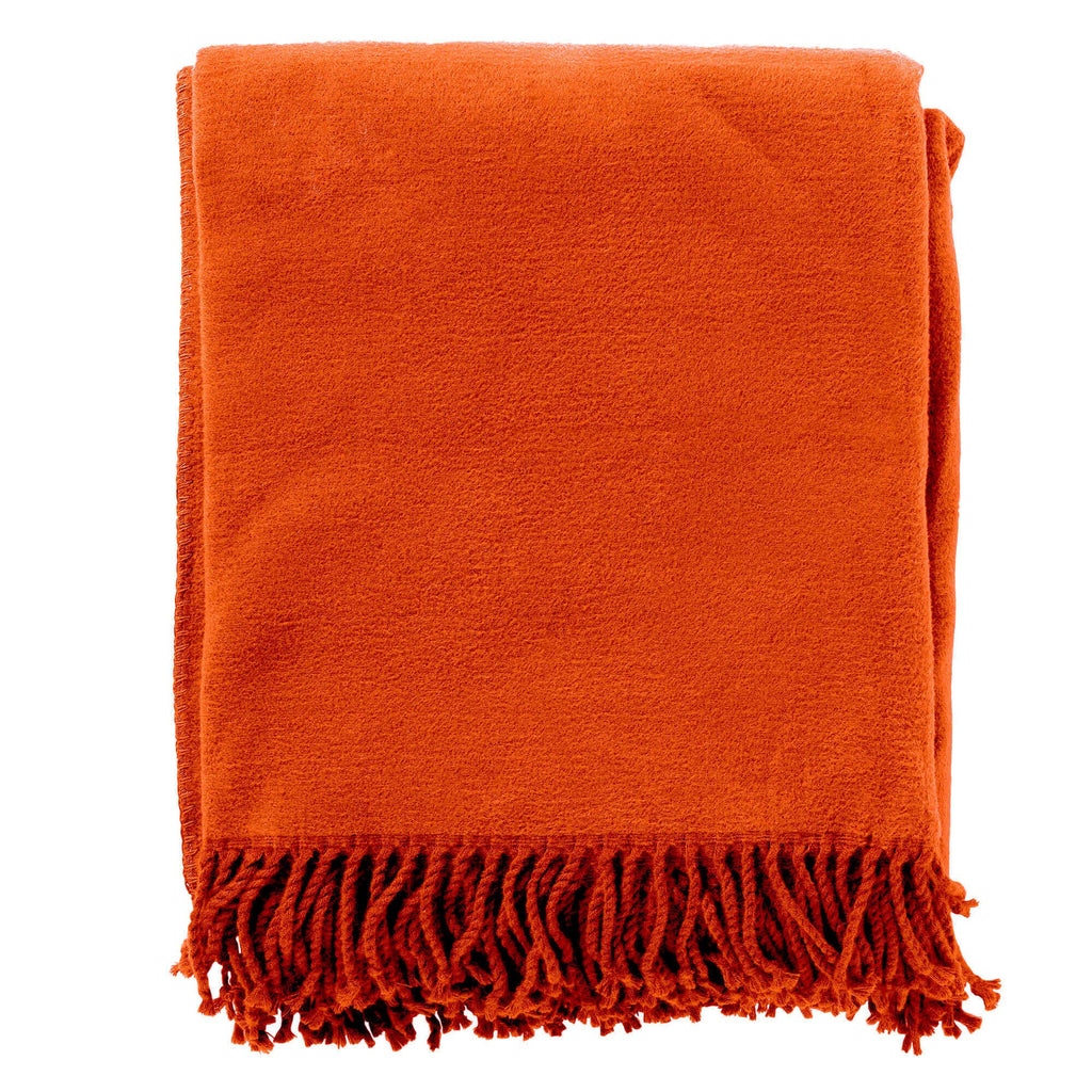 Annabella | Plaid | 150x200 cm Potters Clay | Oranje | Uni | Hoii | 60% katoen 40% acryl