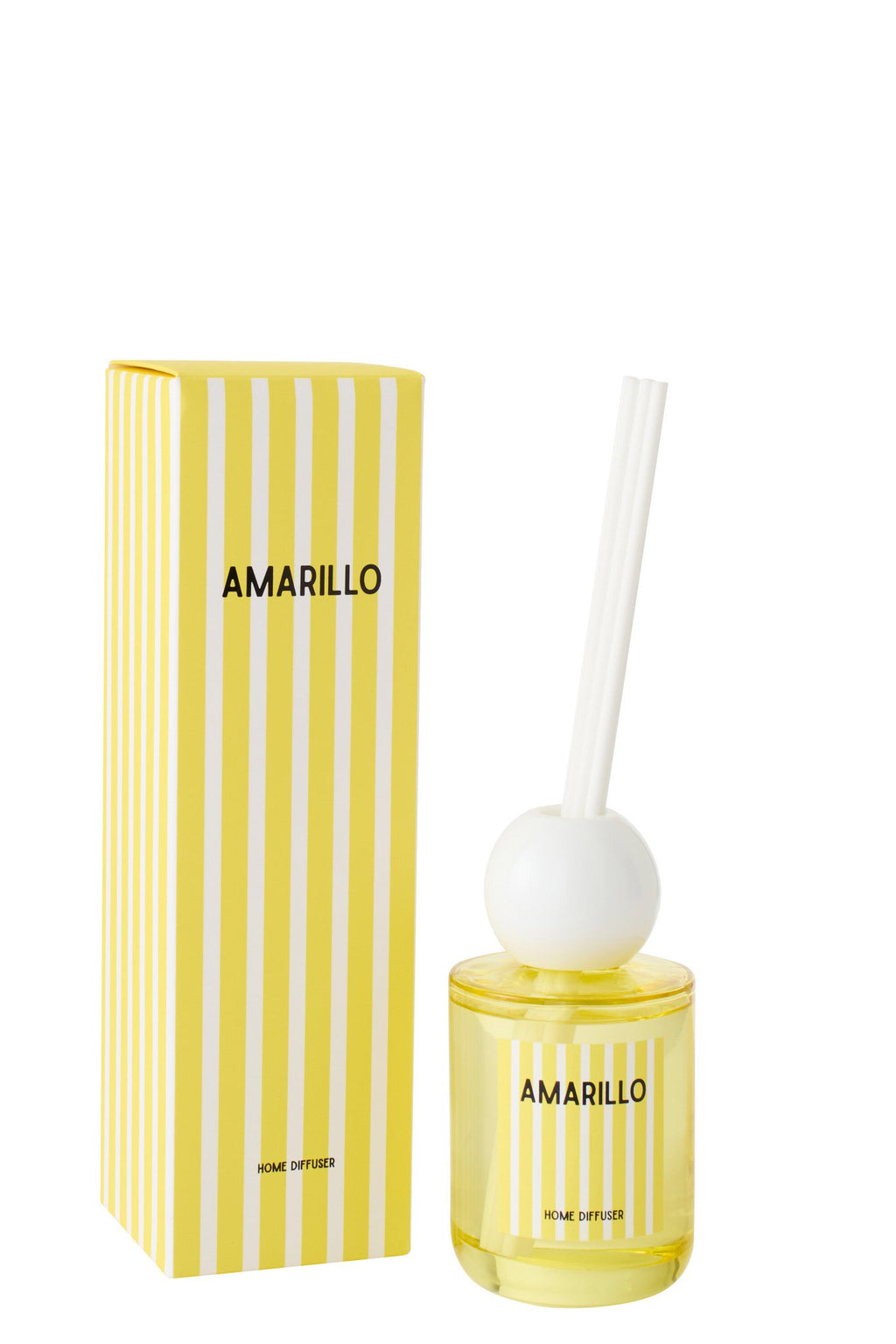 J-Line geurstokjes Amarillo - Citrus Sense - glas - geel - large