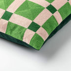 Nederlandse decorblokken - kussen 45x45 cm - binnenplaats - groen