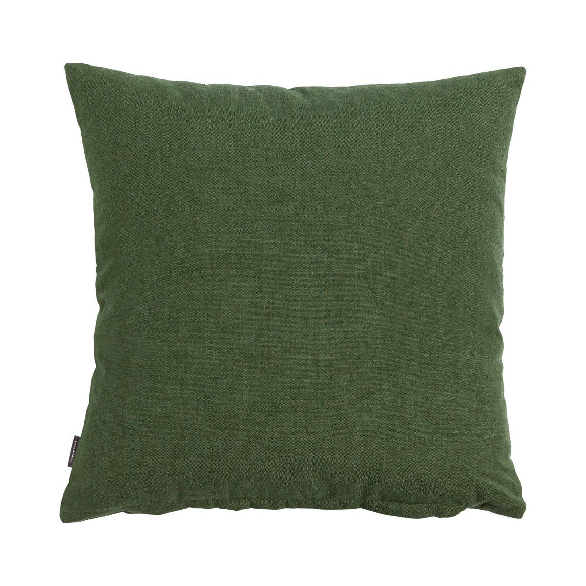 Ongelijk stiksel legergroen kussen 45 x 45 cm