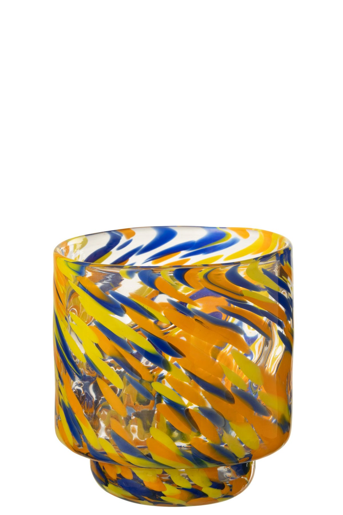 J -Line Vaas Arun - Glas - Mix - Small - Ø 15 cm