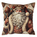 Sierkussen Beige Synthetisch Kerstman Kussenhoes met Kussenvulling
