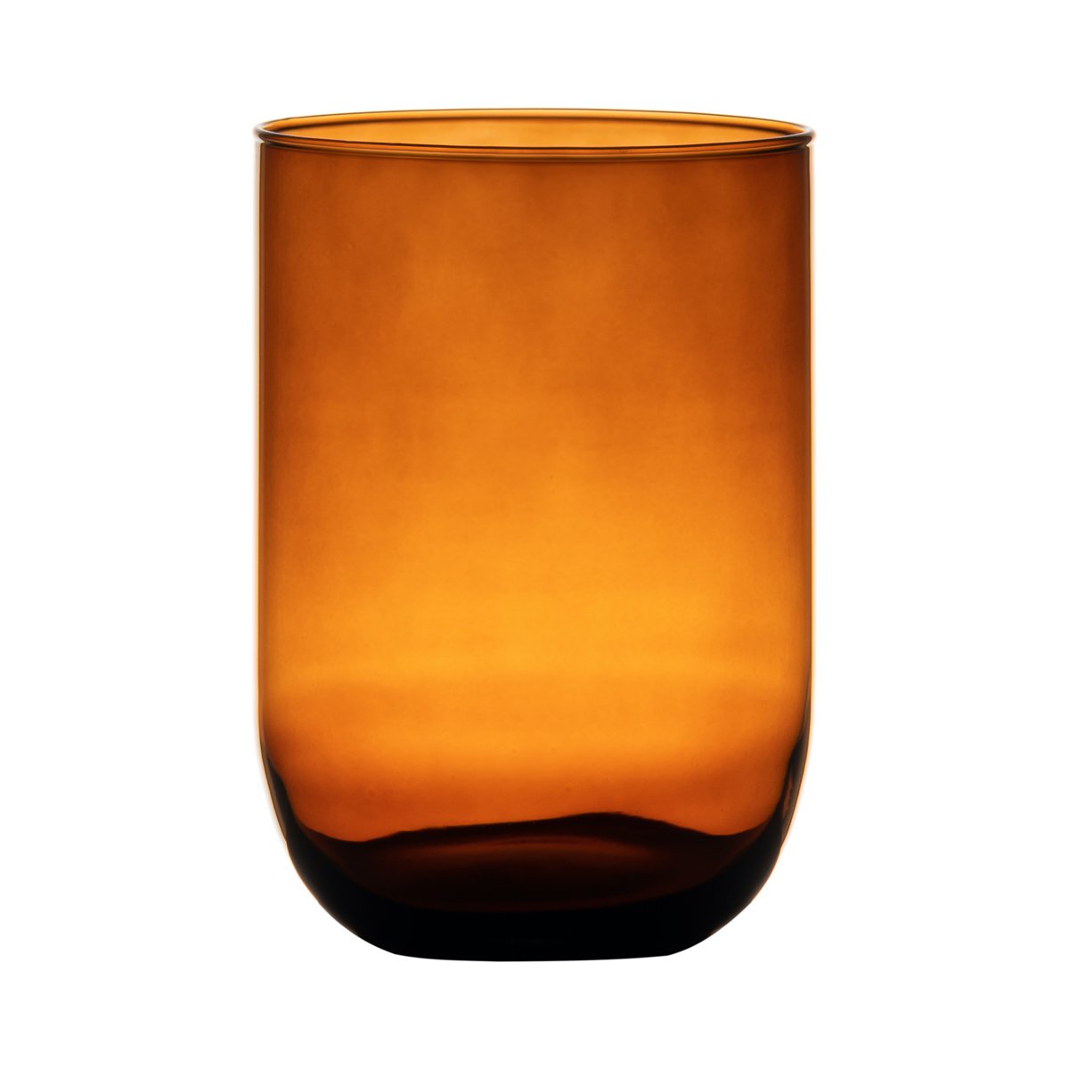 Essentials Emilia Transparant Vaas amber h20 d14