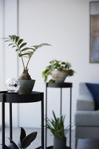 Yamazaki Tower Plantenstandaard 2-laags op wielen