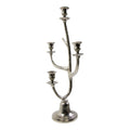 Kaarsen Standaard gewei zilver 4 h58 d12x9,5cm