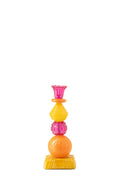 J-Line kaarshouder - glas - oranje/roze - S