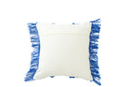 J-Line kussen Oosters Patroon - katoen - blauw/wit