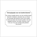 Etiketten – Bloemen verzorgingstip – 500 stuks