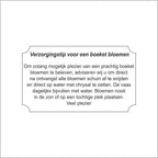 Etiketten – Bloemen verzorgingstip – 500 stuks