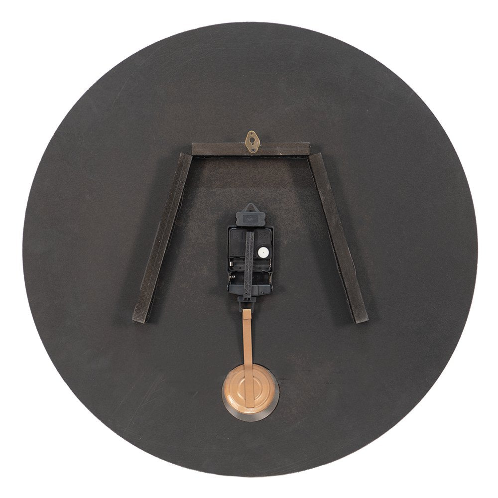 Wandklok 58x4 cm Bruin MDF Muurklok