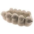 Bloempot 31x19x11 cm Grijs Aardewerk Vogels Bloempot Binnen
