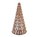 Kerstdecoratie Beld Kerstboom Ø 20x40 cm Bruin Glas