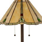 Tiffany Tafellamp Ø 40x67 cm Beige Glas