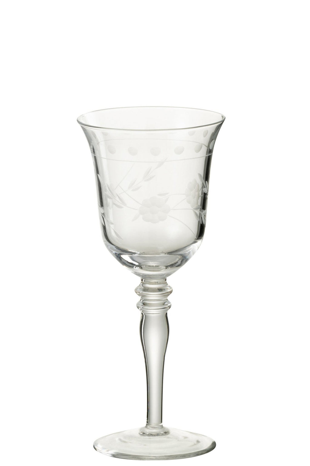 J-Line Gegraveerd wijnglas - rode wijn - glas - transparant