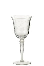 J-Line Gegraveerd wijnglas - rode wijn - glas - transparant