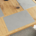 Eettafelmatten – Geribbeld Katoen – Set van 6 (48x32 cm)