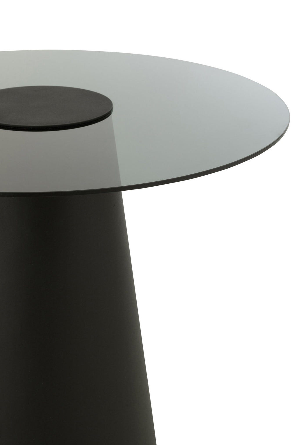 J-Line bijzettafel Kegel - ijzer - zwart