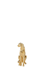 J-Line decoratie Luipaard Staand - polyresin - goud - S