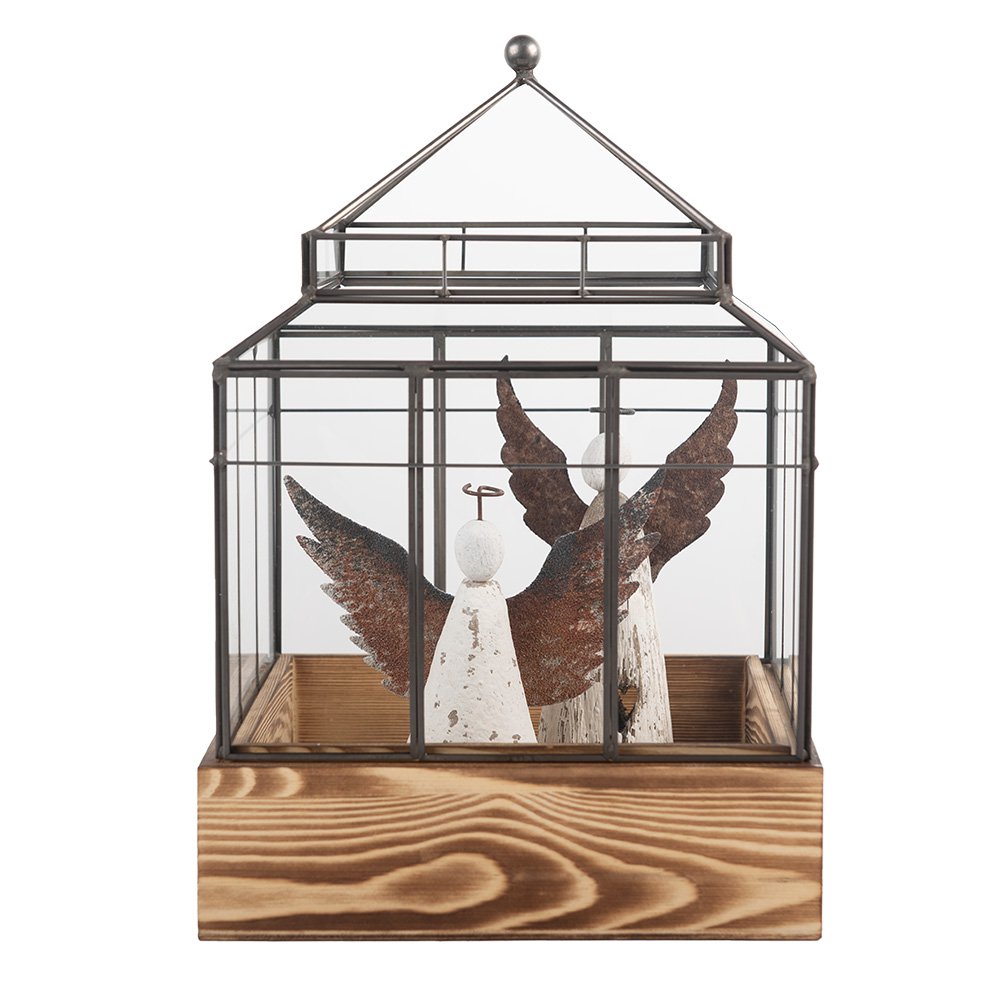 Decoratie KweekKastje 21x21x32 cm transparant Glas
