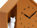 Wandklok Zittend Kat