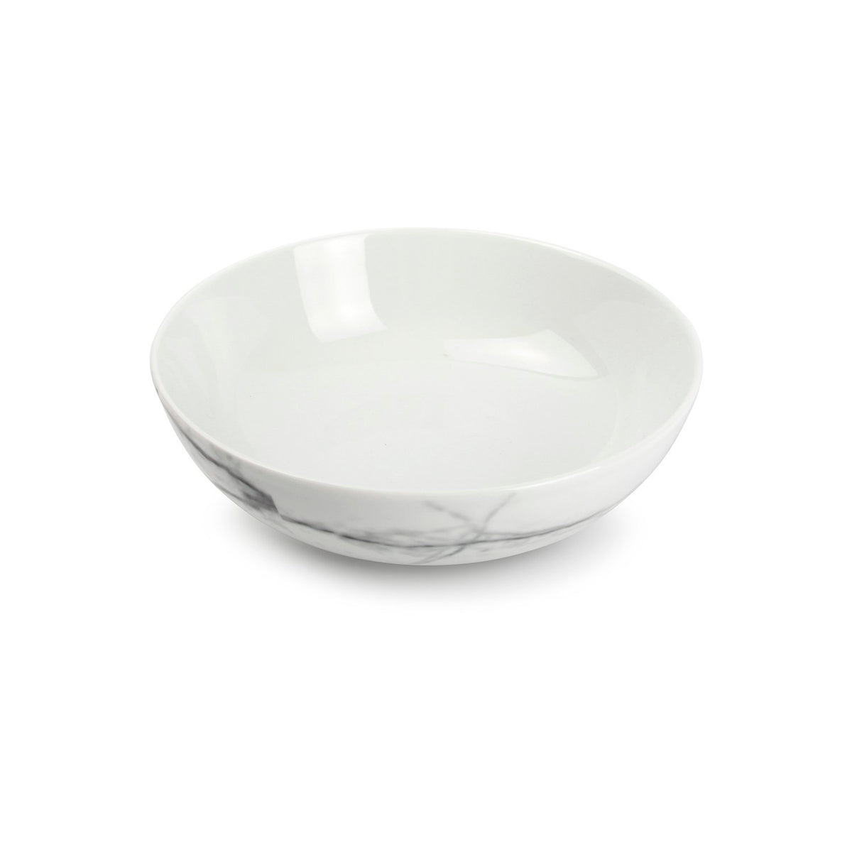 Kom 18xH6cm marmer Steen - Set van 4