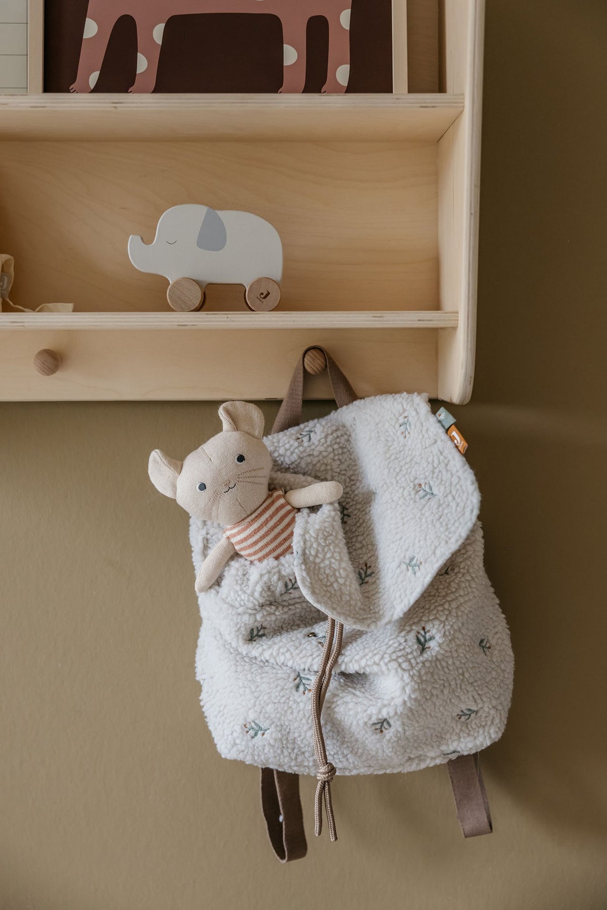 Gebreide speelgoed, babycadeau, muis Bertina
