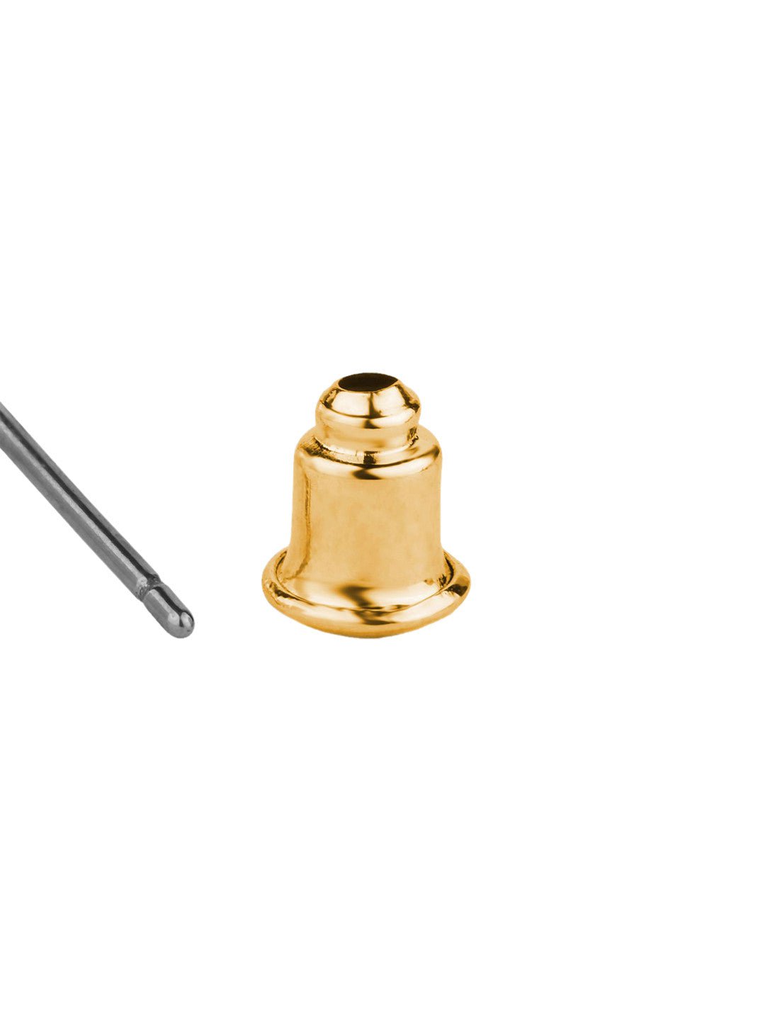 Eigentijdse oorknopjes – met kristallen verfraaid – goudkleurig – 1 cm lang