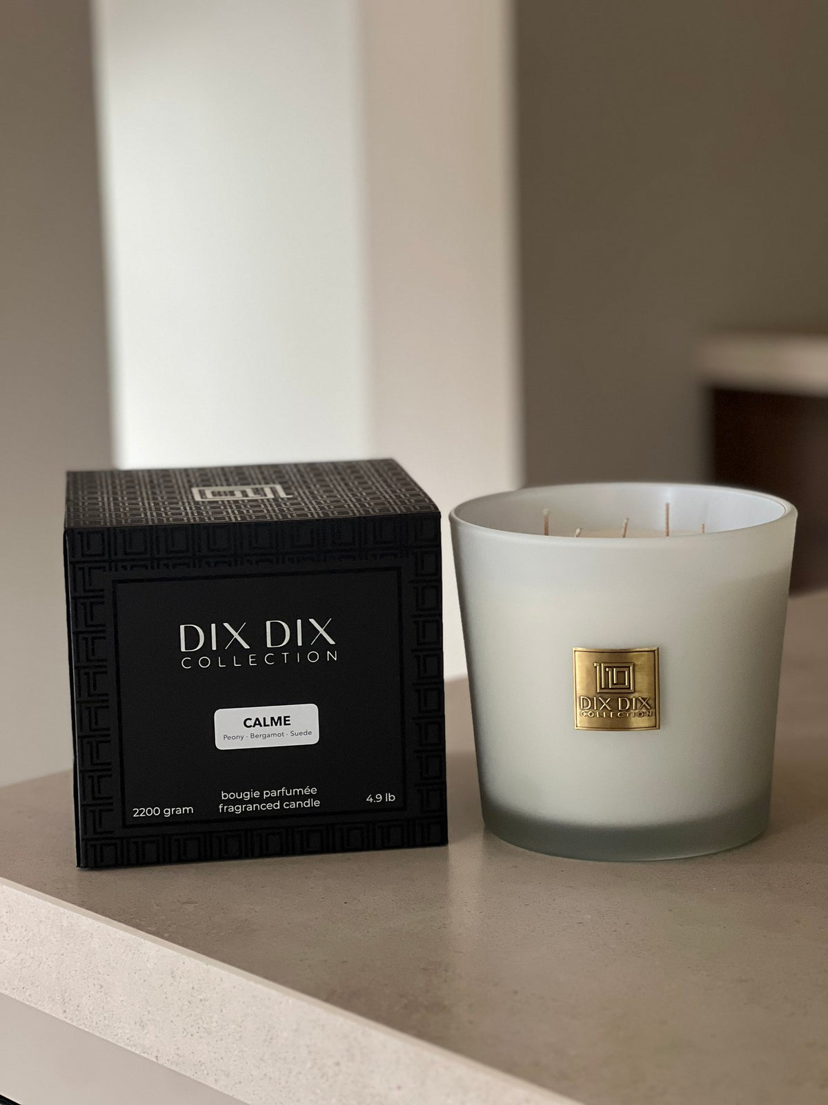Luxe en duurzame geurkaars Calme - Wit - XL