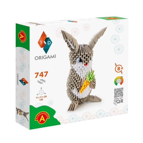 3D Model Origami Konijn- Papier
