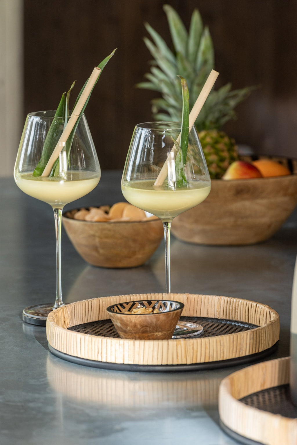 J-Line glas rode wijn Breed - kristalglas - transparant