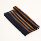 Sjaal | Wolmix Zari Work | Marineblauw