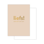 Basics text minikaartjes - Mix 30 stuks - natural