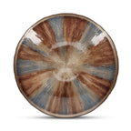 Decoratieve schaal 40xH6,5cm glas herfst Cosmo