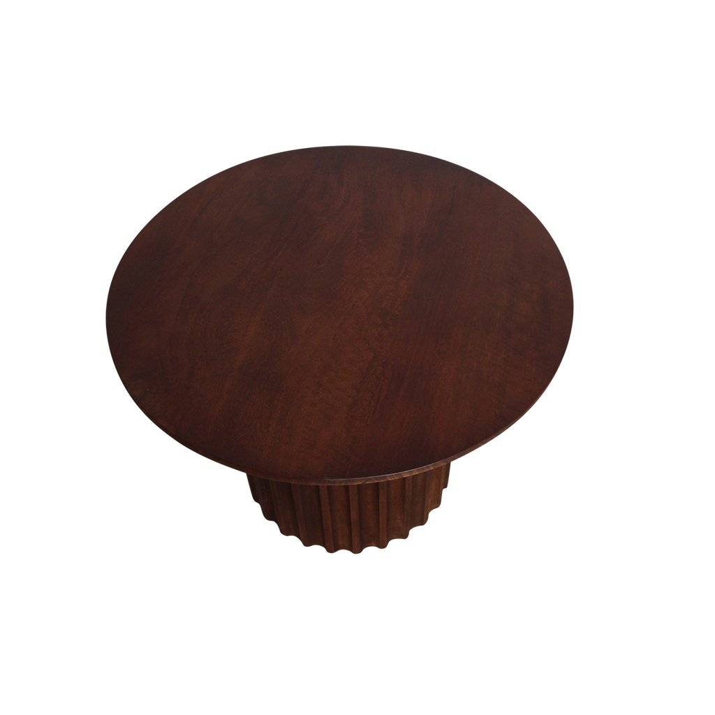 Bullnose bijzettafel bruin 55 cm