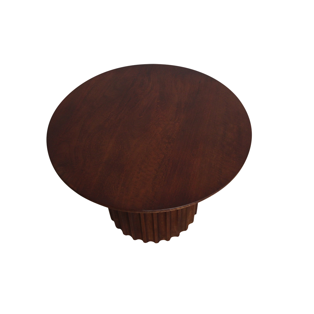 Bullnose bijzettafel bruin 55 cm