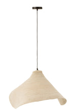 J-Line hanglamp Kegel - zeegras - wit